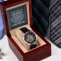To my son-When I see you, Men's Openwork Watch