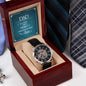 Dad a sons first Hero, Men's Openwork Watch