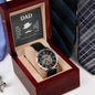 Dad I know you have loved me, Men's Openwork Watch