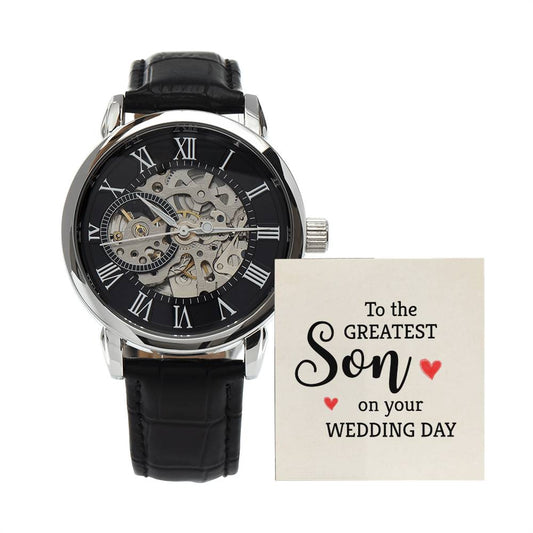 To the greatest son, Men's Openwork Watch