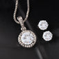 Eternal Hope Necklace and Cubic Zirconia Earring Set Dear Wife I Love you Always and Forever