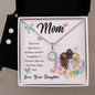 Eternal Hope Necklace and Cubic Zirconia Earring Set Mom, The love between a mother and her daughter is forever