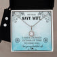 Eternal Hope Necklace and Cubic Zirconia Earring Set My dear Navy wife