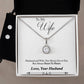 Eternal Hope Necklace and Cubic Zirconia Earring Set Husband to wife final second text