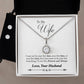 Eternal Hope Necklace and Cubic Zirconia Earring Set To Wife From Husband