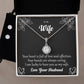 Eternal Hope Necklace and Cubic Zirconia Earring Set To my Wife