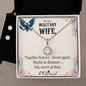 Eternal Hope Necklace and Cubic Zirconia Earring Set To my Military wife Together forever