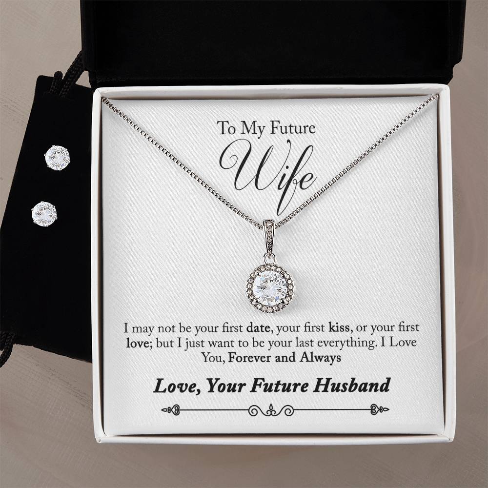 Eternal Hope Necklace and Cubic Zirconia Earring Set Husband to Future wife final