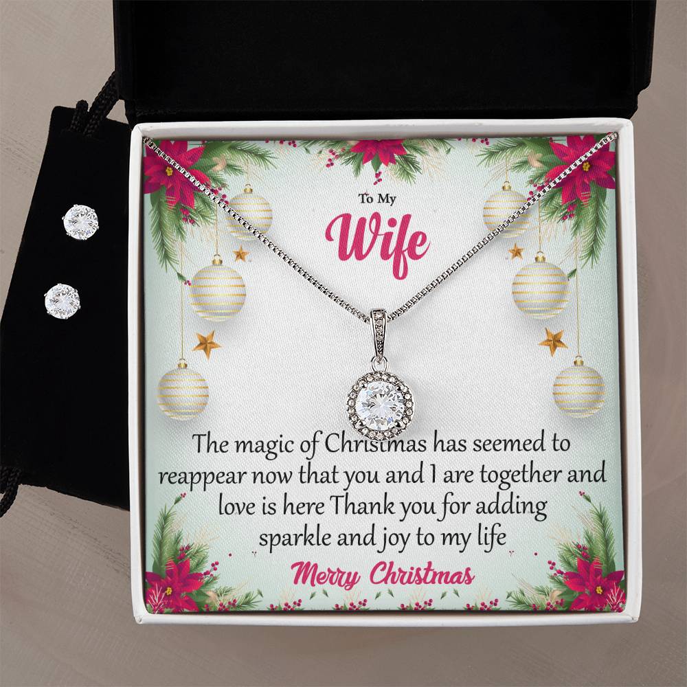 Eternal Hope Necklace and Cubic Zirconia Earring Set Merry Christmas to my wife