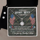 Eternal Hope Necklace and Cubic Zirconia Earring Set To the best Army wife