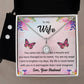 Eternal Hope Necklace and Cubic Zirconia Earring Set To my Wife Love your husband2