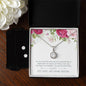 My Dear Sister, Eternal Hope Necklace and Cubic Zirconia Earring Set