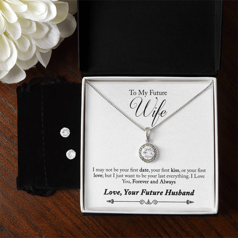 Eternal Hope Necklace and Cubic Zirconia Earring Set Husband to Future wife final