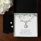 Mother of Bride, Wedding day Jewellery gift set, Eternal Hope Necklace and Cubic Zirconia Earring Set