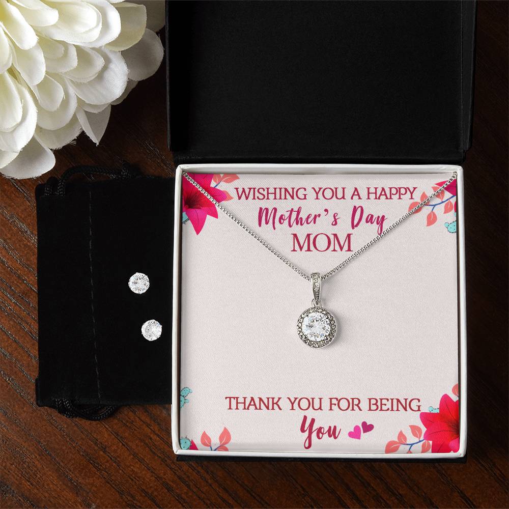 Eternal Hope Necklace and Cubic Zirconia Earring Set Wishing you a happy Mothers day