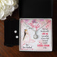 Eternal Hope Necklace and Cubic Zirconia Earring Set To My Wife