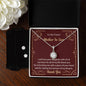 To my Future Mother in Law, Eternal Hope Necklace and Cubic Zirconia Earring Set
