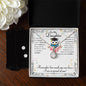 To my Daughter on your Graduation, Eternal Hope Necklace and Cubic Zirconia Earring Set