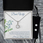 Eternal Hope Necklace and Cubic Zirconia Earring Set Dear Wife I Love you Always and Forever
