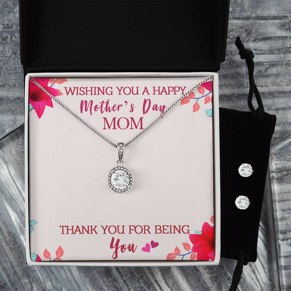 Eternal Hope Necklace and Cubic Zirconia Earring Set Wishing you a happy Mothers day