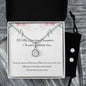 Daughter Wedding Day Jewellery Gift Set, Eternal Hope Necklace and Cubic Zirconia Earring Set