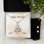 Happy Anniversary, Eternal Hope Necklace and Cubic Zirconia Earring Set