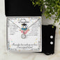 To my Daughter on your Graduation, Eternal Hope Necklace and Cubic Zirconia Earring Set