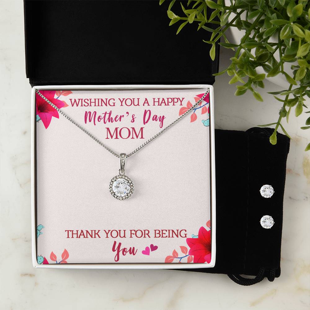 Eternal Hope Necklace and Cubic Zirconia Earring Set Wishing you a happy Mothers day