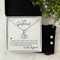 To my Girlfriend-I choose you, Eternal Hope Necklace and Cubic Zirconia Earring Set
