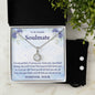 To my Beautiful Soulmate, Eternal Hope Necklace and Cubic Zirconia Earring Set