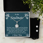 To My Soulmate, Eternal Hope Necklace and Cubic Zirconia Earring Set