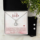 Eternal Hope Necklace and Cubic Zirconia Earring Set To my wife-You are the most beautiful thing