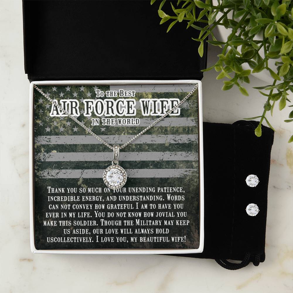 Eternal Hope Necklace and Cubic Zirconia Earring Set Thank you so much -Air force wife