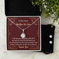 To my Future Mother in Law, Eternal Hope Necklace and Cubic Zirconia Earring Set