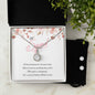 Bridal Squad Maid of Honour Eternal Hope Necklace and Cubic Zirconia Earring Set