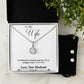 Eternal Hope Necklace and Cubic Zirconia Earring Set Husband to wife final sixth text