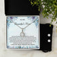 Eternal Hope Necklace and Cubic Zirconia Earring Set To My Beautiful Mom