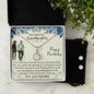 Dear Beautiful Grandaughter Eternal Hope Necklace and Cubic Zirconia Earring Set