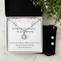 Daughter Wedding Day Jewellery Gift Set, Eternal Hope Necklace and Cubic Zirconia Earring Set
