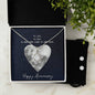 To Life, To Love To Many More Years of Happiness, Eternal Hope Necklace and Cubic Zirconia Earring Set