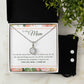 Eternal Hope Necklace and Cubic Zirconia Earring Set To My Mom - I Love You, I really Do