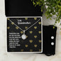 To my Grandmother, Eternal Hope Necklace and Cubic Zirconia Earring Set