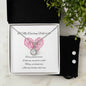 To My Darling Wife to be, Wedding Day Jewellery Gift Set, Eternal Hope Necklace and Cubic Zirconia Earring Set
