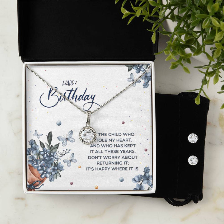 Happy birthday to the child who, Eternal Hope Necklace and Cubic Zirconia Earring Set