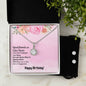 Good Friend, Eternal Hope Necklace and Cubic Zirconia Earring Set