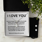 I love you, Eternal Hope Necklace and Cubic Zirconia Earring Set