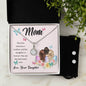 Eternal Hope Necklace and Cubic Zirconia Earring Set Mom, The love between a mother and her daughter is forever