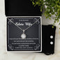To my Beloved Future Wife, Eternal Hope Necklace and Cubic Zirconia Earring Set