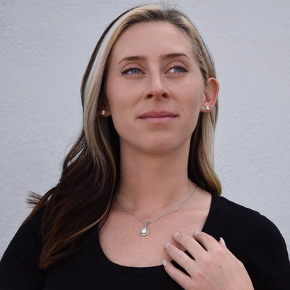 Eternal Hope Necklace and Cubic Zirconia Earring Set To My wonderful Mom