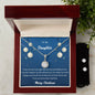 Merry Christmas to my Daughter, Eternal Hope Necklace and Cubic Zirconia Earring Set